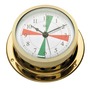 Barigo Star quartz clock w/ radiosectors chr.brass - Artnr: 28.361.99 17